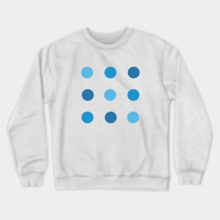 Blue fashion dots Crewneck Sweatshirt